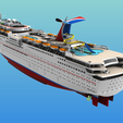 3.png CARNIVAL FASCINATION cruise ship 3d printable model