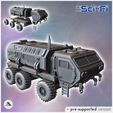 1-PREM.jpg Futuristic six-wheeled all-terrain truck with front cabin and large rear cargo space (9) - Future Sci-Fi SF Post apocalyptic Tabletop Scifi Wargaming Planetary exploration RPG Terrain