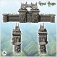 3.jpg Great orc wall with shooting platforms and wooden battlements (2) - Ork Green Horde Fantasy Beast Chaos Demon Ogre