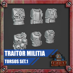traitor-militia-torsos.png STL file Traitor Militia Torsos set 1・3D printing model to download