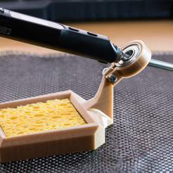 Soldering station & brass wool holder for Pinecil/TS100 by emmie, Download  free STL model