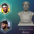 00.jpg 3D portrait of Anthony Davis with finals look 3D print model
