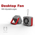 Desktop Fan With Adjustable angles Desktop Fan