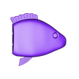 Sunfish_Lure_Body_V1.stl Realalistic Sunfish Jointed Swimbait Fishing Lure