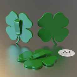 Clips-trèfle-à-4-feuilles.jpg Badge - St. Patrick's Clip - Badge - St. Patrick's Clip