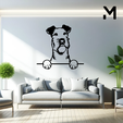 Irish-terrier-Hang.png Wall silhouette - Dogs Hang