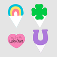 Lucky-Charms-Cookie-Cutter-Set-Shapes.png Lucky Charms Cookie Cutter Platter Set | 4-Cutters | STL File