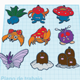 Pokemon-6.png Schlüsselanhänger Pack 151 Pokemon