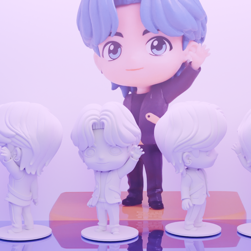 👾 Jungkook BTS Tinytan Toy happy meal bts toy・ STL File for 3D