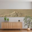 Duvar_mockup.jpg Ararat Mountain Landscape Wall Art 3D STL Model 3D print model