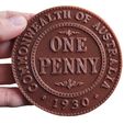 Penny_coin_make_02.jpg Coin coaster Australian Penny 1930