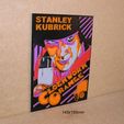 naranja-mecanica-pelicula-stanley-kubrick-cartel-letrero-rotulo-vintage.jpg Clockwork Orange, movie, Stanley Kubrick, poster, sign, signboard, sign, 3dprint, logo, cinema