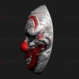 001c.jpg Zombie Bloody Clown Mask - Scary Halloween Cosplay 3D print model