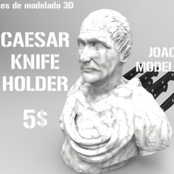 HDHGDGGFDFFG.jpg Fichier OBJ Porte-couteau César - Cesar Porte-couteau de cuisine・Modèle pour imprimante 3D à télécharger