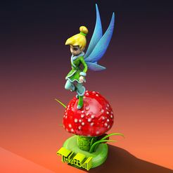 2.jpg 3D file Tinkerbell Base 045・Model to download and 3D print, lilia3dprint