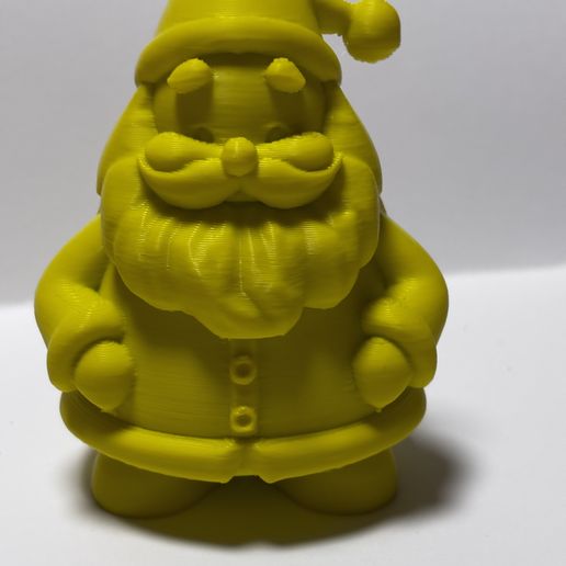Chunky Chibi Santa — Round Little Christmas Gnome Figure