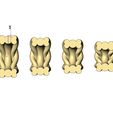 Double-sides-Braided-rope-bead-size7to10-08.jpg Double braided wire bead and charm 3D print model