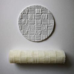 IMG_20220421_154127.jpg Archivo STL gratis Rodillo de textura.・Diseño imprimible en 3D para descargar