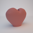 HighQuality2.png 3D Heart Shaped Vase Valentines Gifts for Couple with Stl File & Valentine Heart, 3D Stl Files, Flower Vase, Heart Art, 3D Printed Gifts