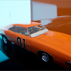 General Lee.png Fichier STL General Lee Dodge Charger・Plan pour impression 3D à télécharger