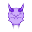 Demon Skull Wall Hanger v1.stl Dämonenschädel - Wandaufhänger