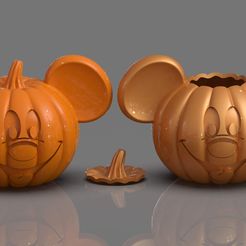 pumpkin-mcikey-candy-dispenser.8.jpg Бесплатный STL файл Диспенсер для конфет "Микки" из тыквы・3D-печатный объект для загрузки