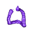STL - Large_intestines.stl 3D Model of Gastrointestinal Tract with Bones