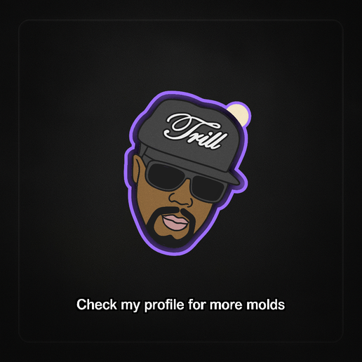 🧩 TrillFace – Freshie, Resin & Candle Mold - 3D model önizlemesi