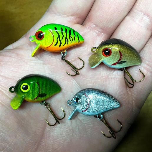 Ultralight Crankbait Lure V2 3D model