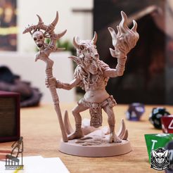 goblin-shaman-render-01-NEW.jpg STL file Goblin Shaman・Model to download and 3D print