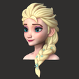 Elsa_color-2.png Elsa Bust - 3D Print Model