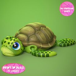 turtle1.jpg Cute Flexi Turtle (Print In Place)