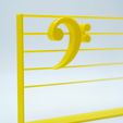 staff-bass-color-L1.jpg music bass clef on staff stand toy gift