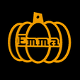 Emma.png Personalised Pumpkin Decoration for Top 2000 French First Names
