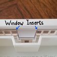 Window Inserts.jpg STL file PREMIUM N-Scale Building #1・3D printer design to download, MFouillard