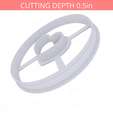 Heart_Donut~4in-cookiecutter-only2.png Heart Donut Cookie Cutter 4in / 10.2cm