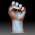 BLM Hand sign logo fist stl 3d model printable.jpg BLM hand sign logo fist STL file 3D printable model Black Lives