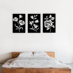 Flower-wall-decor.jpg Télécharger le fichier OBJ Fleur • Objet imprimable en 3D, HomeDecor