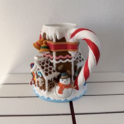 Xmas Can Mug - Christmas Snowman Holiday Can Mug - 3D Printable STL