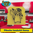 025-Pikachu-Hoenn.png STL-Datei Pikachu mit Mütze (Hoenn) Sandwich-Stempel・3D-Drucker-Vorlage zum herunterladen