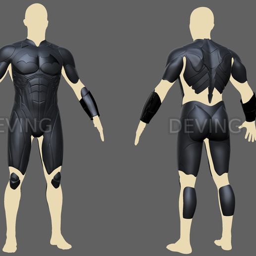 10.jpg BATMAN BEGINS SUIT 3D PRINTABLE SUIT FILES