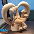 HEART-GNOME-11.jpg Archivo STL VALENTIN, el gnomo peludo con un gran corazón impreso sin soportes・Objeto para impresora 3D para descargar