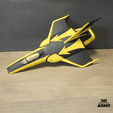 F.png cosmo BLACK TIGER space fighter  - Yamato space battleship