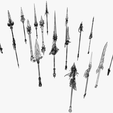 14.png 20 STYLIZED SPEAR MODELS PACK 1 - LOW POLY