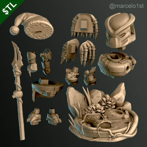 Predador_03.png The Hunter - Prey Cute Statue