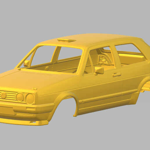 vw golf  rally 3D model