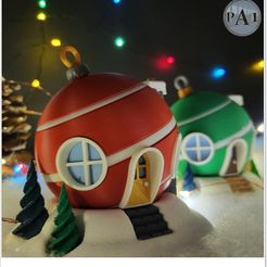 004B.jpg MAISON DE FÉES DE NOËL 1 DE 5 - LA BOULE