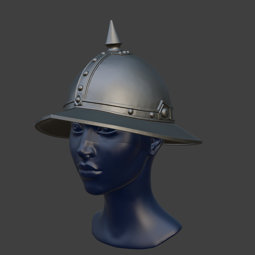 Spiked Medieval Kettle Hat Helmet 3D Print File – Wearable Historical War Helmet for Cosplay, LARP, Costume Armor
