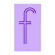 F Lower Case (Left).stl Handwriting Formation Marble Ramps – Lowercase Letters (BUNDLE COMPLETE)