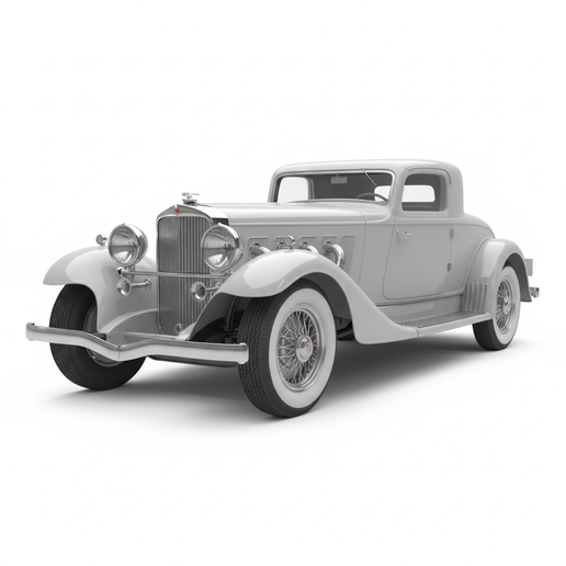 Duesenberg Model SJ 1:6 car STL, limousine STL, 1:10 car STL, vehicle STL, cartoon car STL, wide fender car STL, parking lot diorama STL, track car STL, Hot Wheels scale car STL, realistic car STL, hybrid car STL, time attack car STL, 1:24 car STL, Britis
